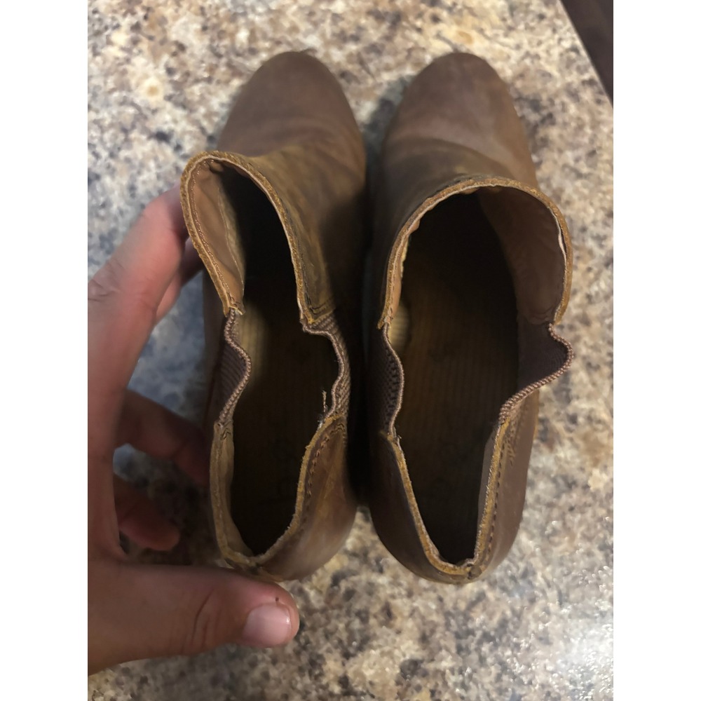 b.o.c. Born Concept Womens Brown Leather Ankle Boots Block Heel Size 8.5 M - Picture 8 of 10